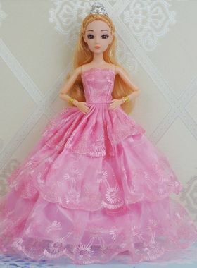 30厘米洋娃娃换装母婴儿童单个洋娃娃婚纱女孩公主过家家幼儿园