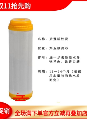 进口后置椰壳滤芯净水器