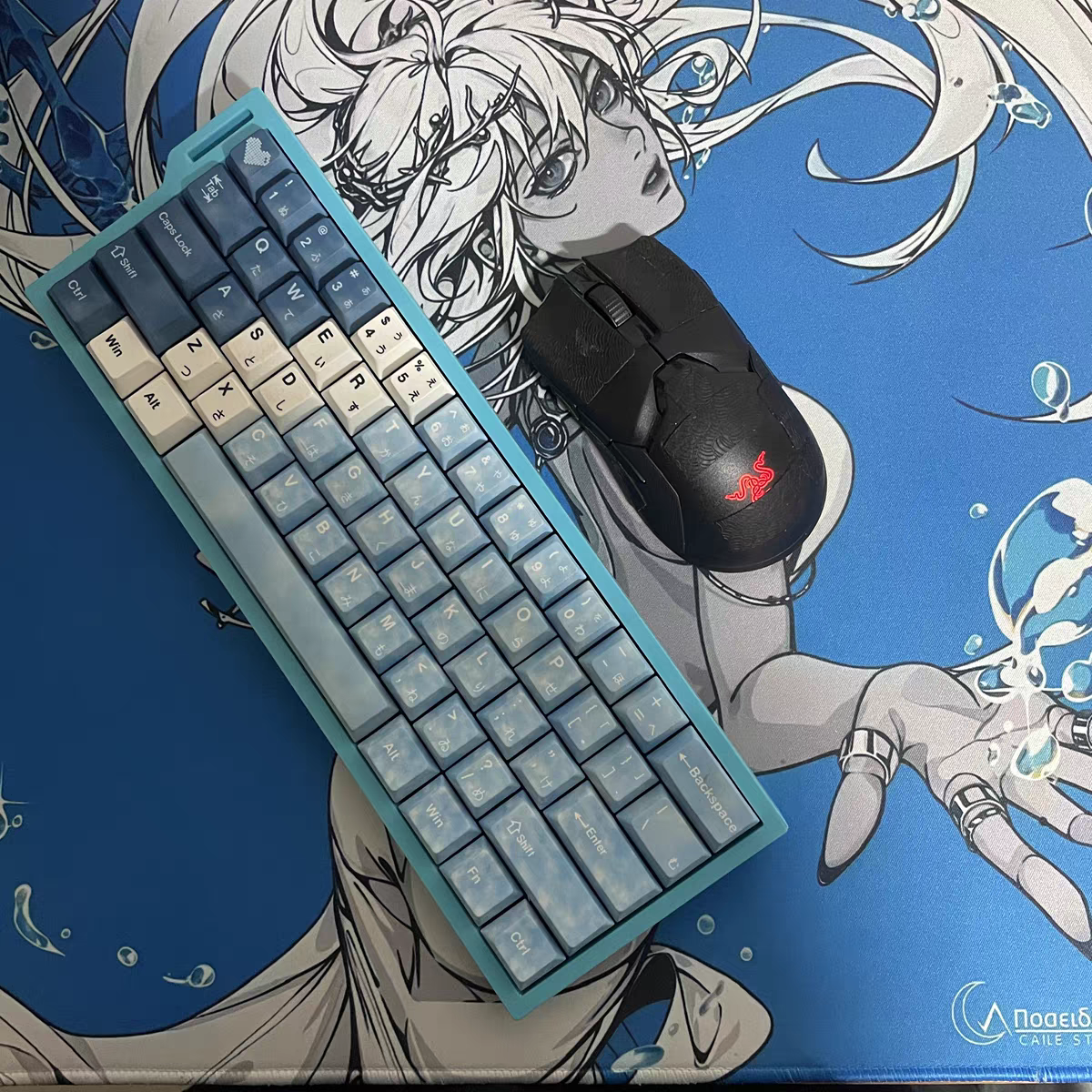 魔极客FUN60单模pro三模带飘带口机械键盘改装3d打印塑料键盘外壳