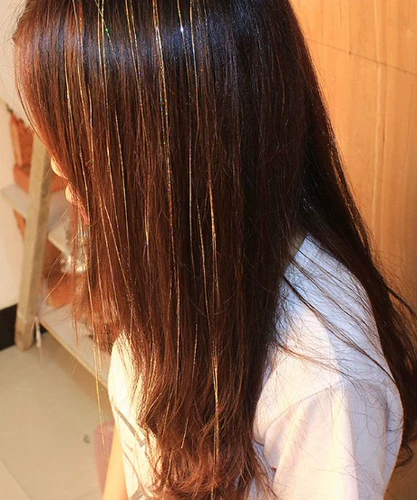 Детский парик, пучки волос, блестящий слиток, наращивание волос, пряди волос, в корейском стиле, не оставляет следов