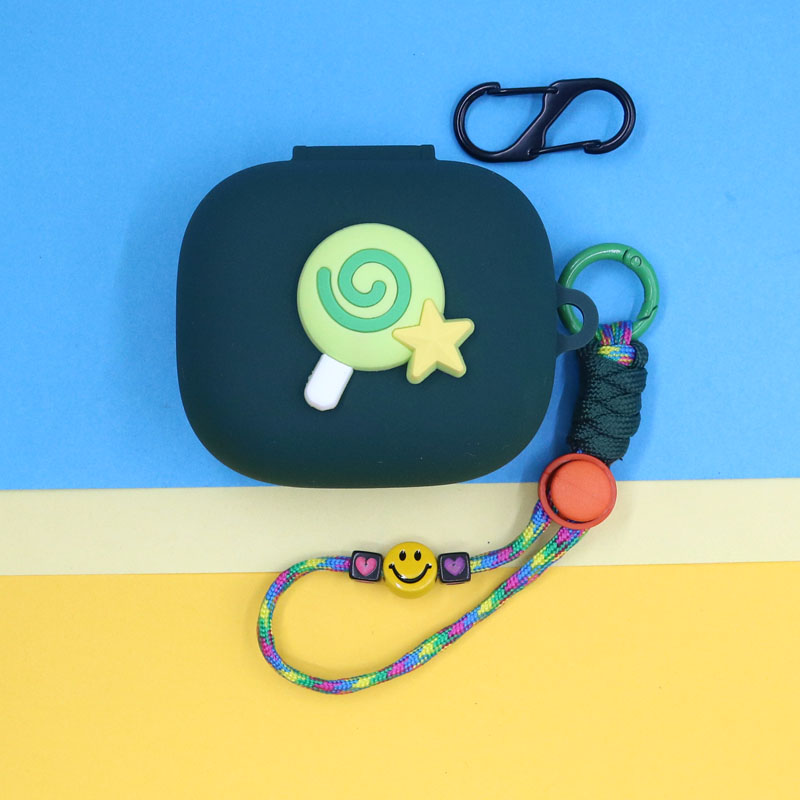 适用Beats Powerbeats Pro2代真无线蓝牙运动耳机保护套少女心可爱萌星星棒棒糖开心手绳挂饰防摔硅胶软壳