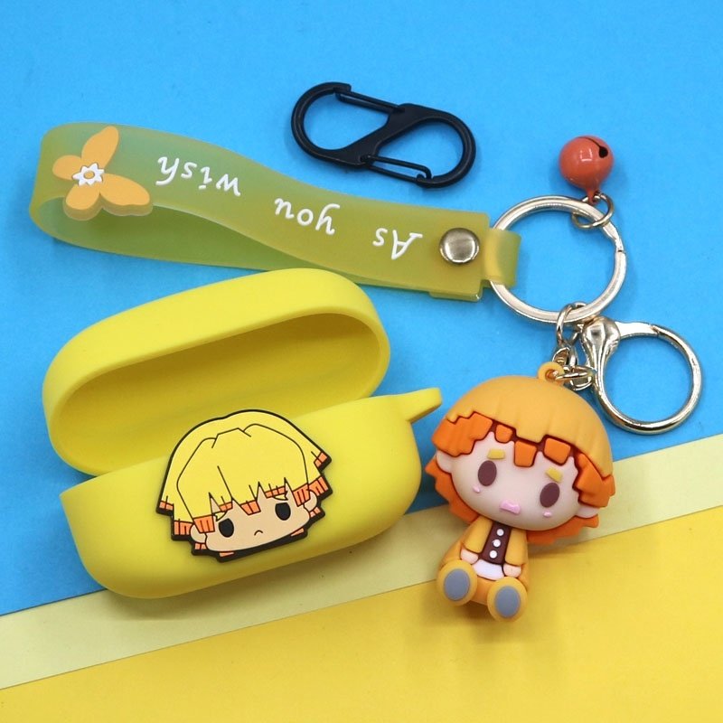 适用索尼WF1000XM5降噪豆蓝牙耳机保护套XM4潮酷卡通动漫鬼灭之刃炭治郎善逸挂饰硅胶软壳