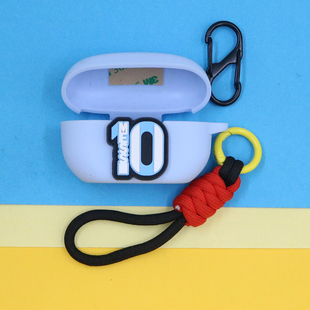 适用SONY索尼WF1000XM5降噪蓝牙耳机保护套LinkBuds S潮酷个性足球明星梅西10号C罗7号手绳XM4连体硅胶软壳