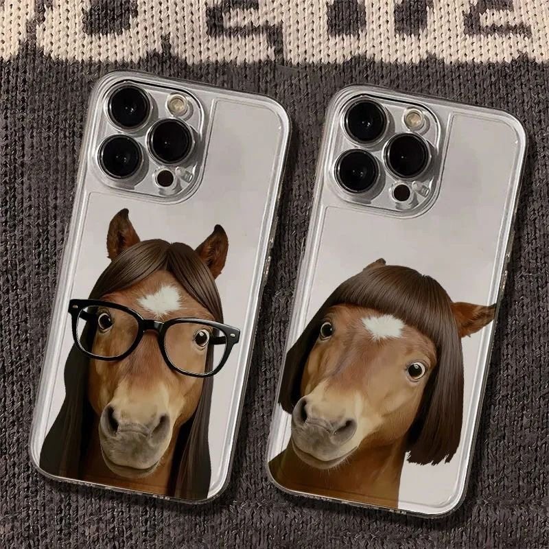 女大整蛊马适用iPhone17/16/15苹果13手机壳12/11PRO全包5/4S