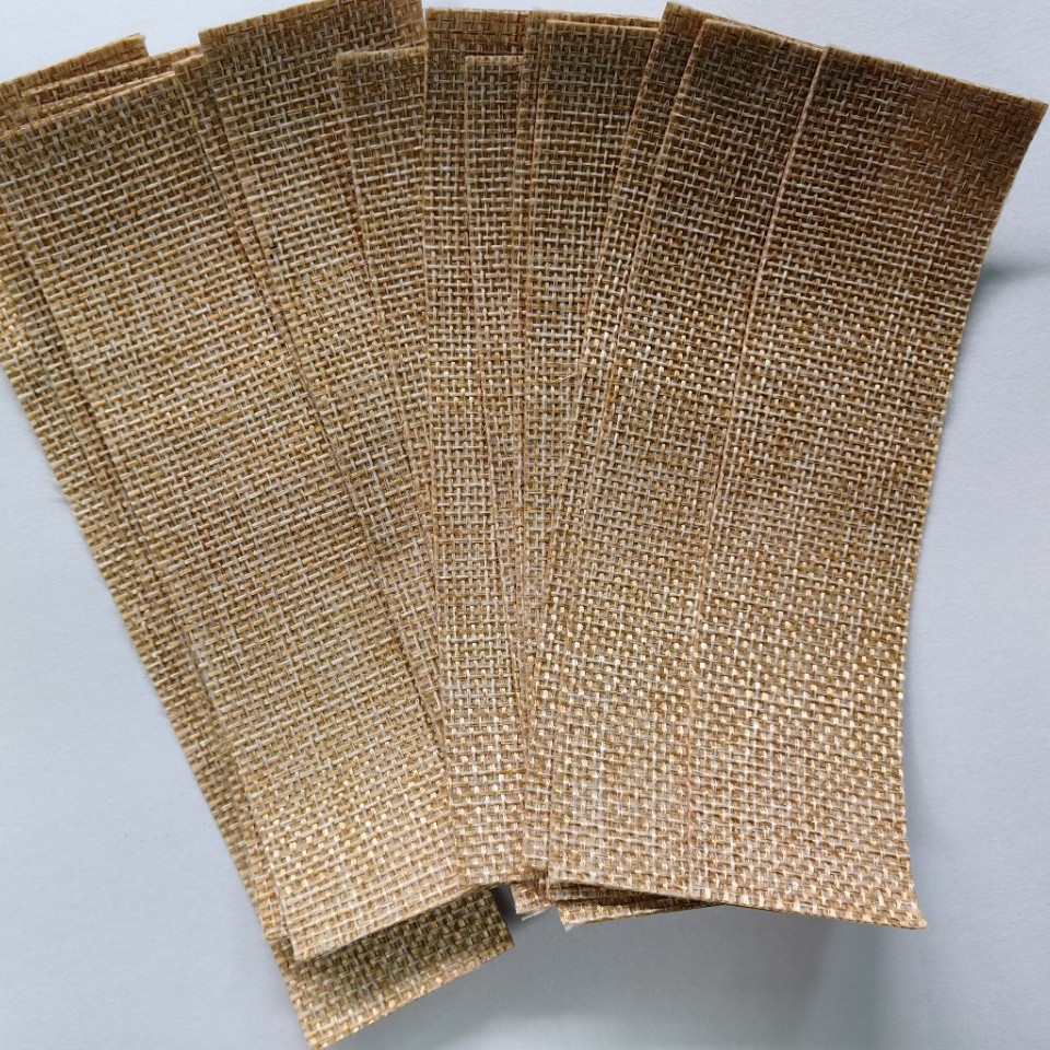 麻布背胶仿麻料自粘手工工艺品装