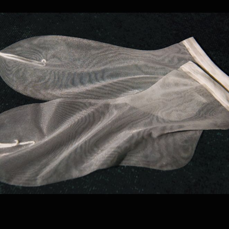 女士丝滑隐形0D超薄肉丝袜春秋款肉色脚尖透明中筒空姐灰色舒适