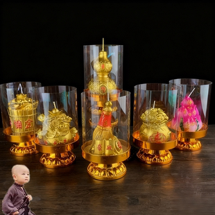 防风蜡烛聚财聚福聚宝盆寺院庆典专用蜡烛家用招财佛堂专用供佛灯