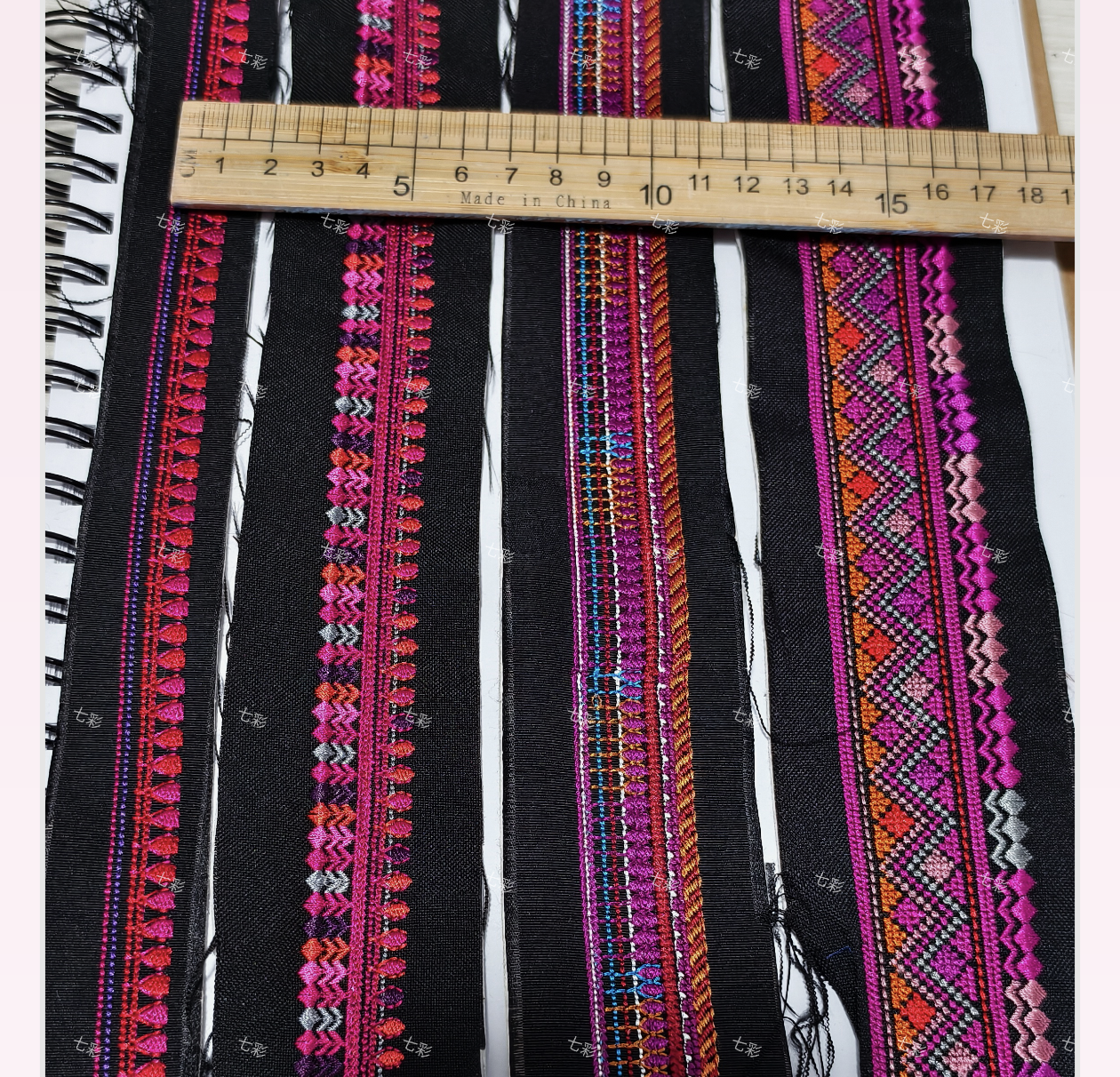 新款刺绣长条花边辅料苗族布依族彝族蒙古族少数民族服装饰绣