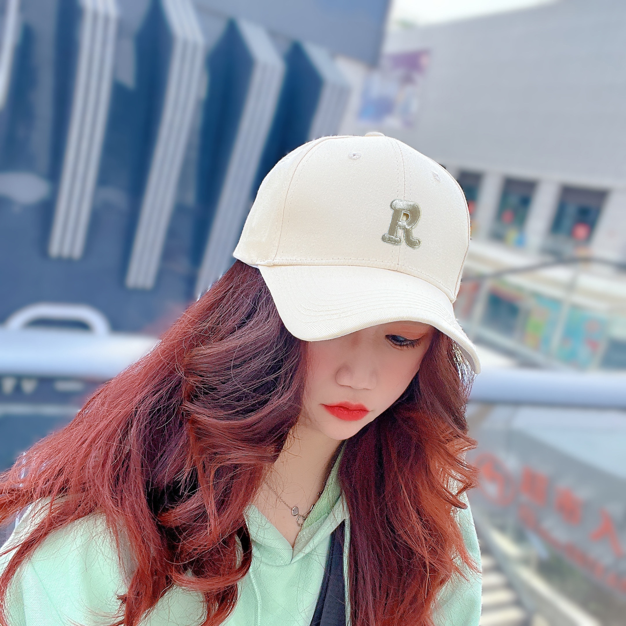 百搭春秋新款情侣帽子字母棒球帽