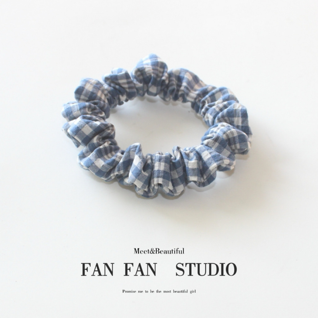 韩系小众设计感格子小肠发圈女高级感气质扎头发皮筋马尾丸子绳,饰品/流行首饰/时尚饰品新,发饰,淘宝优惠券,粉丝福利购,淘宝优惠卷