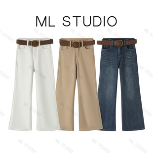 【米粒专享】加绒显瘦高腰喇叭裤