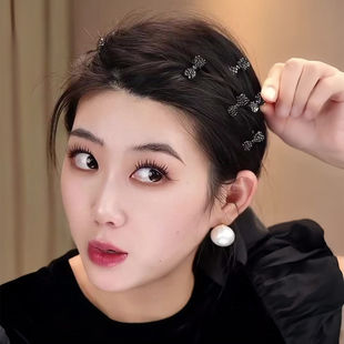 精致漂亮高端侧边蝴蝶结小夹子头发发卡2026新款女士刘海发夹头饰