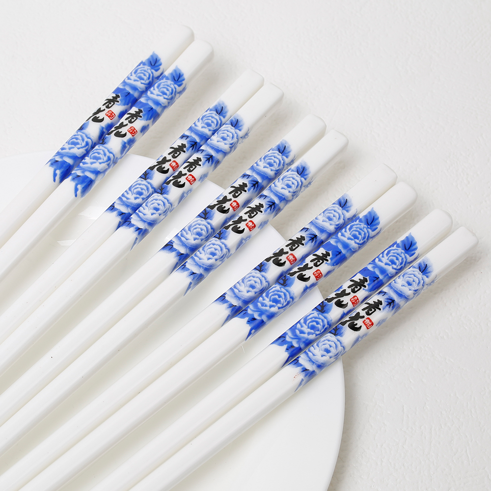 正品套子筷子家用高档新款2025防滑不发霉耐高温中国风套装10双装