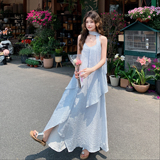 夏季新款假两件连衣裙2B203-1652-P155-K248，女装连衣裙，淑塔可可