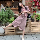 现货，针织披肩天丝牛仔连衣裙2B203-6630-P135-K198，女装连衣裙，淑塔可可