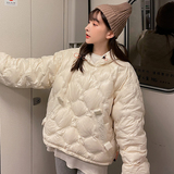【现货】90绒菱格绣花羽绒服羽绒卫衣151-3383-P205-K298，女装羽绒服，淑塔可可