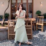 夏季新款假两件提花连衣裙2B203-1651-P150-K238，女装连衣裙，淑塔可可