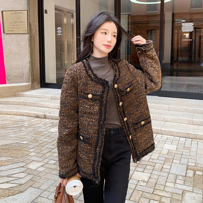 【现货】90绒内胆小香风羽绒服151-6659-P245-K368,女装羽绒服,淑塔可可