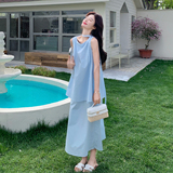 【现货】夏季新款假两件连衣裙2B203-1636-P150-K238，女装连衣裙，淑塔可可