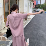 现货、假两件天丝牛仔连衣裙151-6633-P135-K198，女装连衣裙，淑塔可可