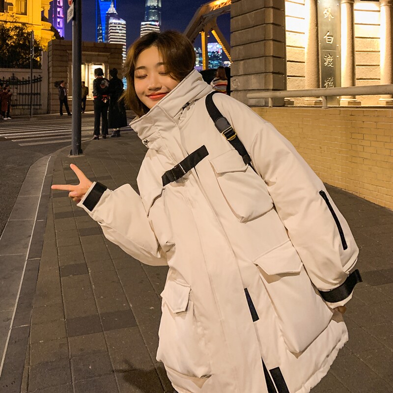 现货，立体口袋工装棉服！151-0918,女装棉衣/棉服,淑塔可可