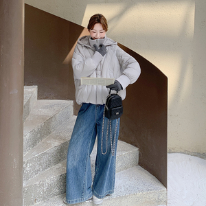 【新款】可拆卸连帽羽绒服90白鸭绒151-1595-P315-K478图片