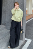 新款【现货】PU皮衣短外套151-1507-P145-K218，女装皮衣，淑塔可可