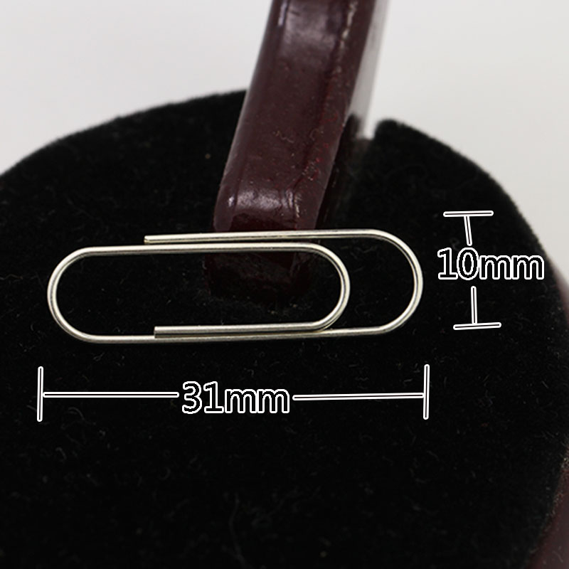 925银回形针曲别针财使用品办公使用学生书签创意办公小别针夹子