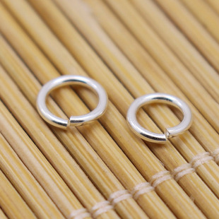 S925纯银项链扣接口diy饰品配件手链扣头小圈圈开口圈圆环