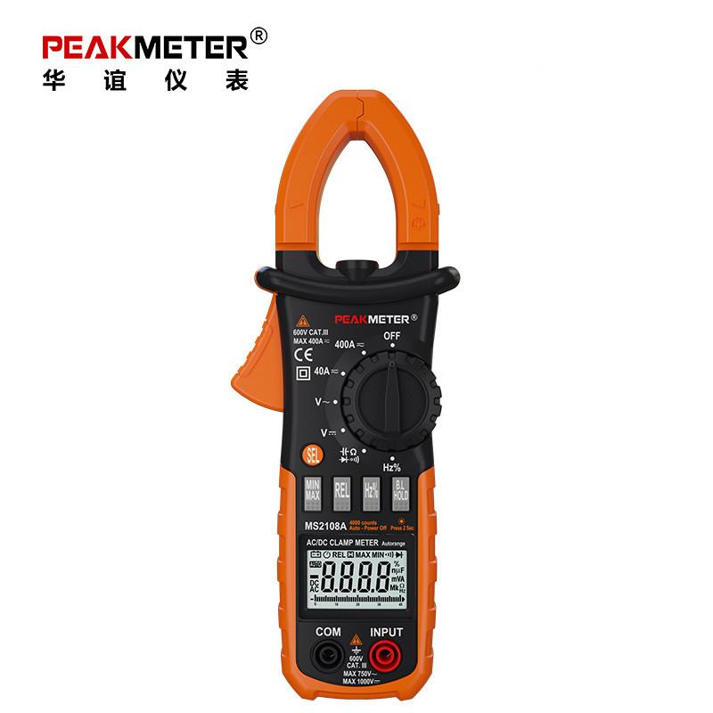 议价华谊PM2108交直流钳形电流表PEAKMETER PM2108A高精度数字钳