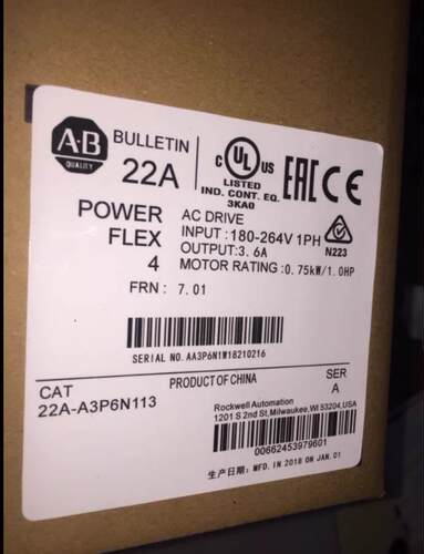 议价AB变频器22A/22B-A2P3/8P0/B8P0/B012/B017N104 特