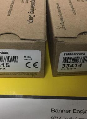 议价T18SP6FF100Q 邦纳 T18SP6FF50Q 光电测器BANNER  详