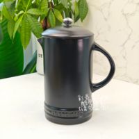 French Le creuset Cool Color French press, hand-brewed coffee maker, British tea maker with original packaging 1L cold water bottle thumbnail 4