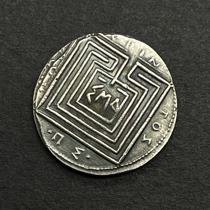 希腊神话古币硬币项链米诺斯迷宫