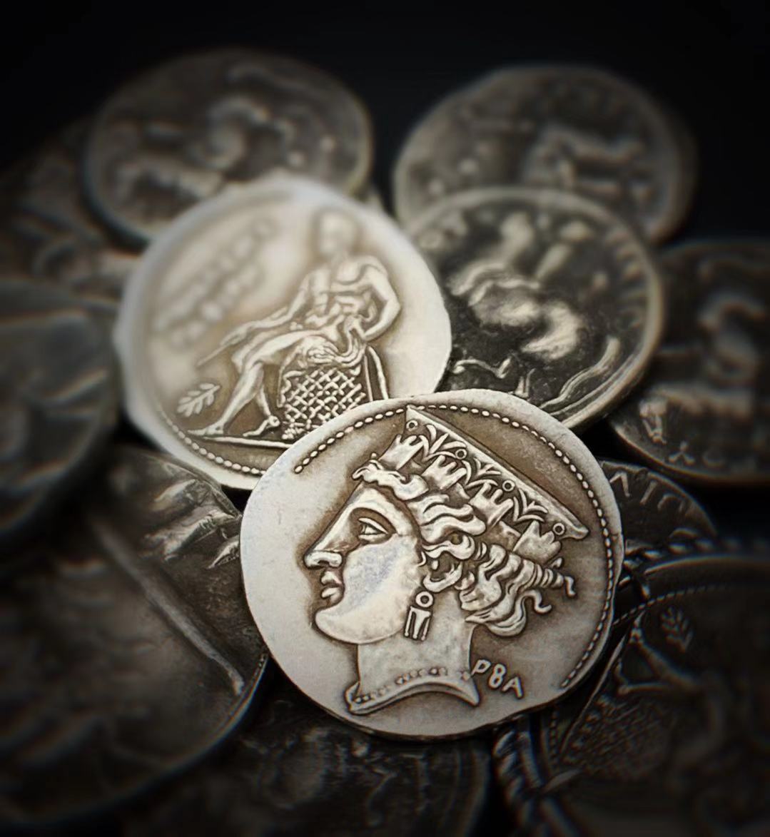 仿古希腊银币纯银维纳斯阿芙洛狄特阿波罗金牛座天秤座星座守护神