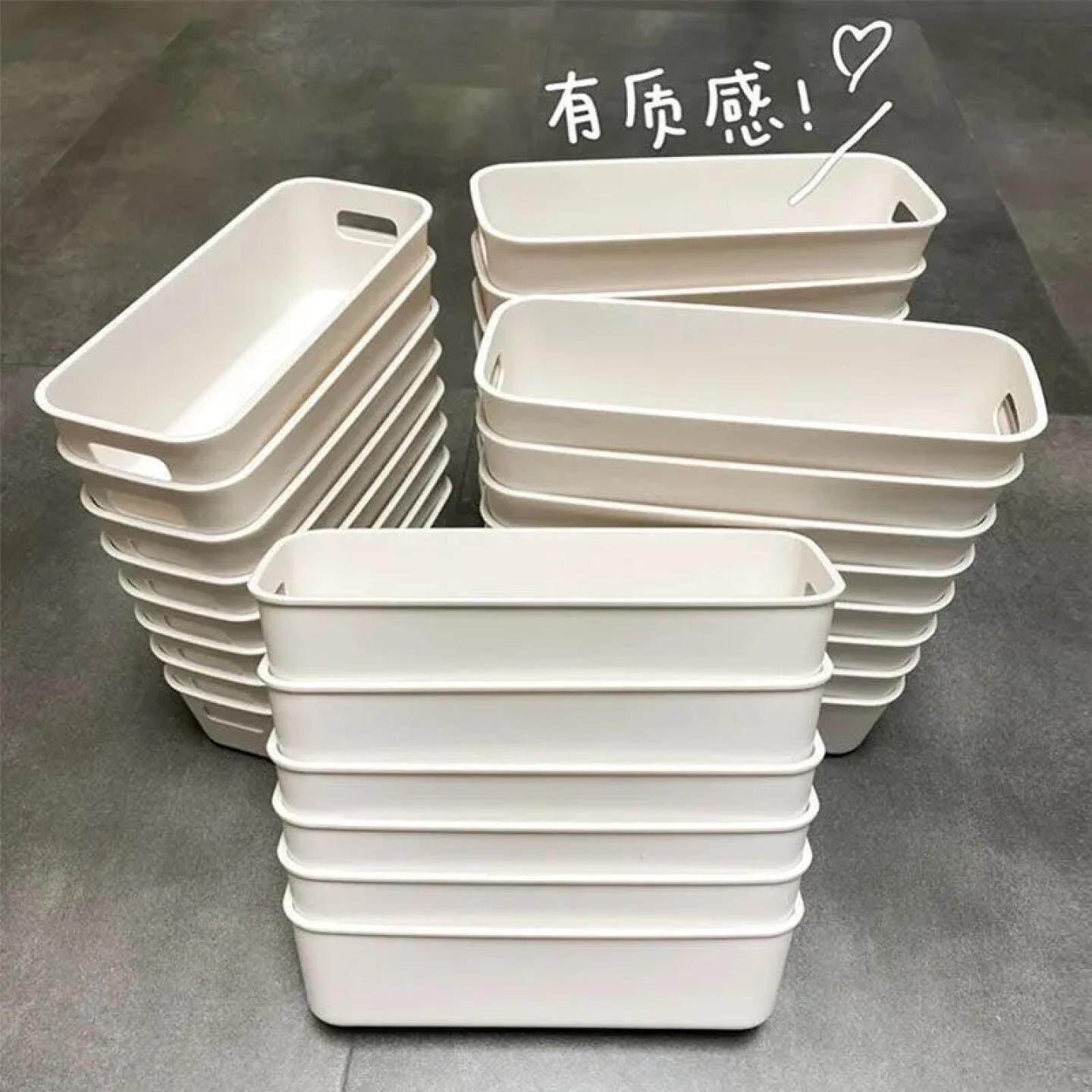 桌面文具收纳盒透明整理分隔办公桌内置杂物笔抽屉分格置物实用