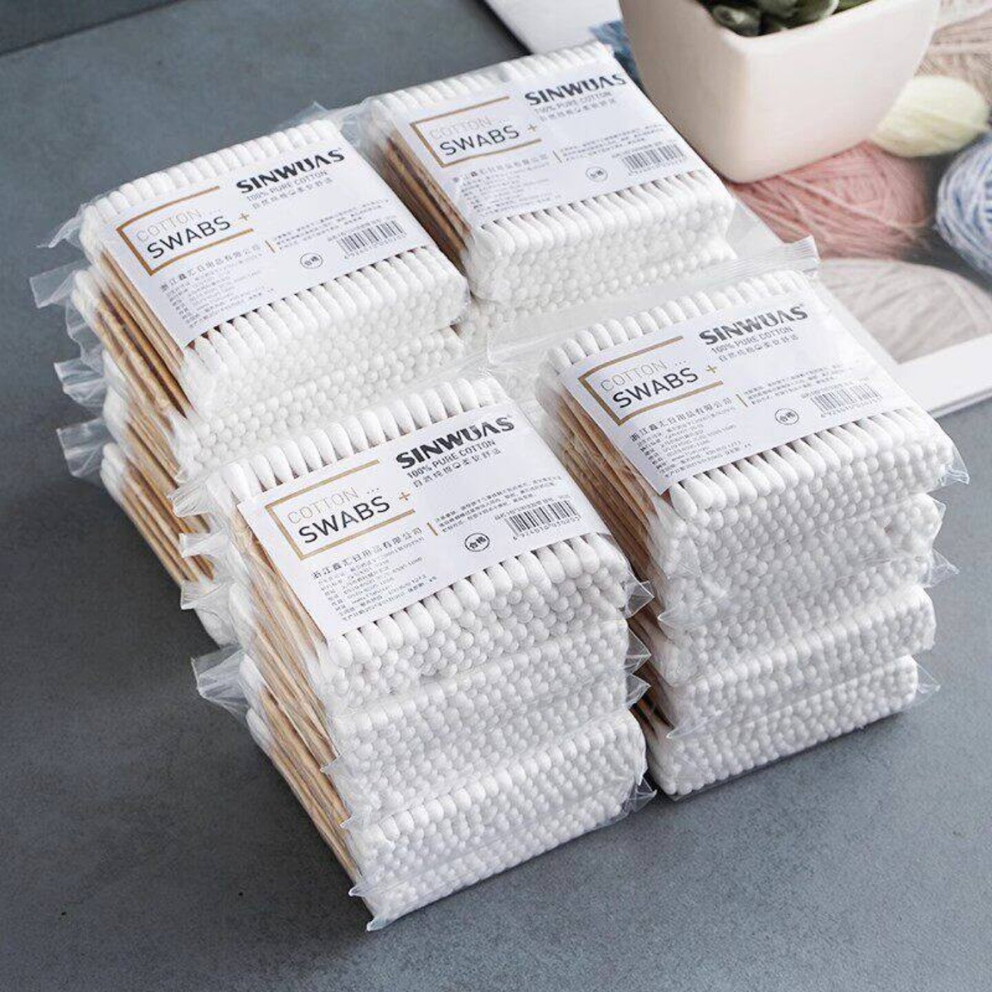 双头棉签掏耳朵专用一次性便携装卫生清洁化妆棉棒木棒家用挖耳勺