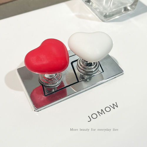 心形按钮马桶按压器美甲店专用冲水开关延长配件卫生间坐便通用款