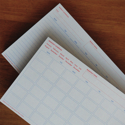 FRUITFRIES可撕月周日程便签本