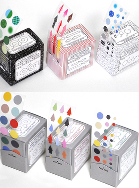 韩国flagg小清新简约重点标记贴画美纹手帐贴纸胶带式ins风装饰贴