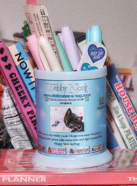 韩国thence创意ins风DIY笔筒组装桌面塑料大容量多用途文具收纳盒