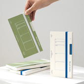 韩国LUCALAB复古绑带牛皮纸万年历周计划本日程本手帐记事本Handy