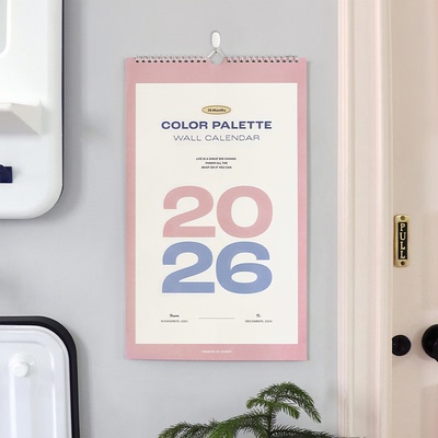 韩国iconic简约复古2026墙挂年历