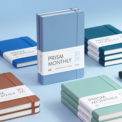 indigo纯色绑带月计划本日程本