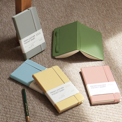 indigo纯色PU绑带周计划本2026