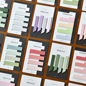 韩国PLEPIC彩色渐变色条状索引贴便利组贴纸质标记贴指示书签80张