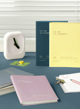 韩国iconic日期型周计划日程本2026手帐记事本月周循环办公本子M