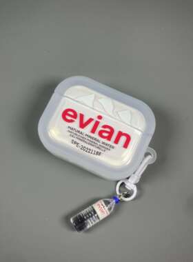 ins矿泉水适用AirPodsPRO3代耳机保护套AirPods4保护套AirPodpro2保护壳AirPod3代无线蓝牙耳机保护壳5代