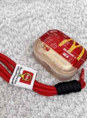 薯条汉堡适用AirPods4保护套AirPodspro2保护壳AirPods3苹果三代无线蓝牙耳机AirPodspro3保护壳华强北5代4代