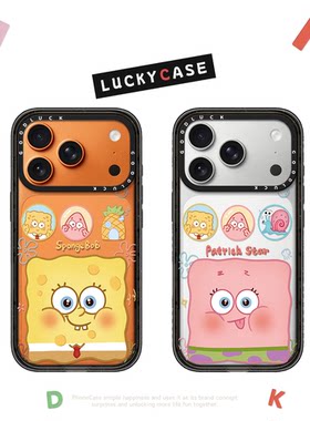 C家大脸海绵宝宝派大星适用iphone17手机壳16promax苹果15pro透明MagSafe磁吸14plus趣味13卡通12情侣
